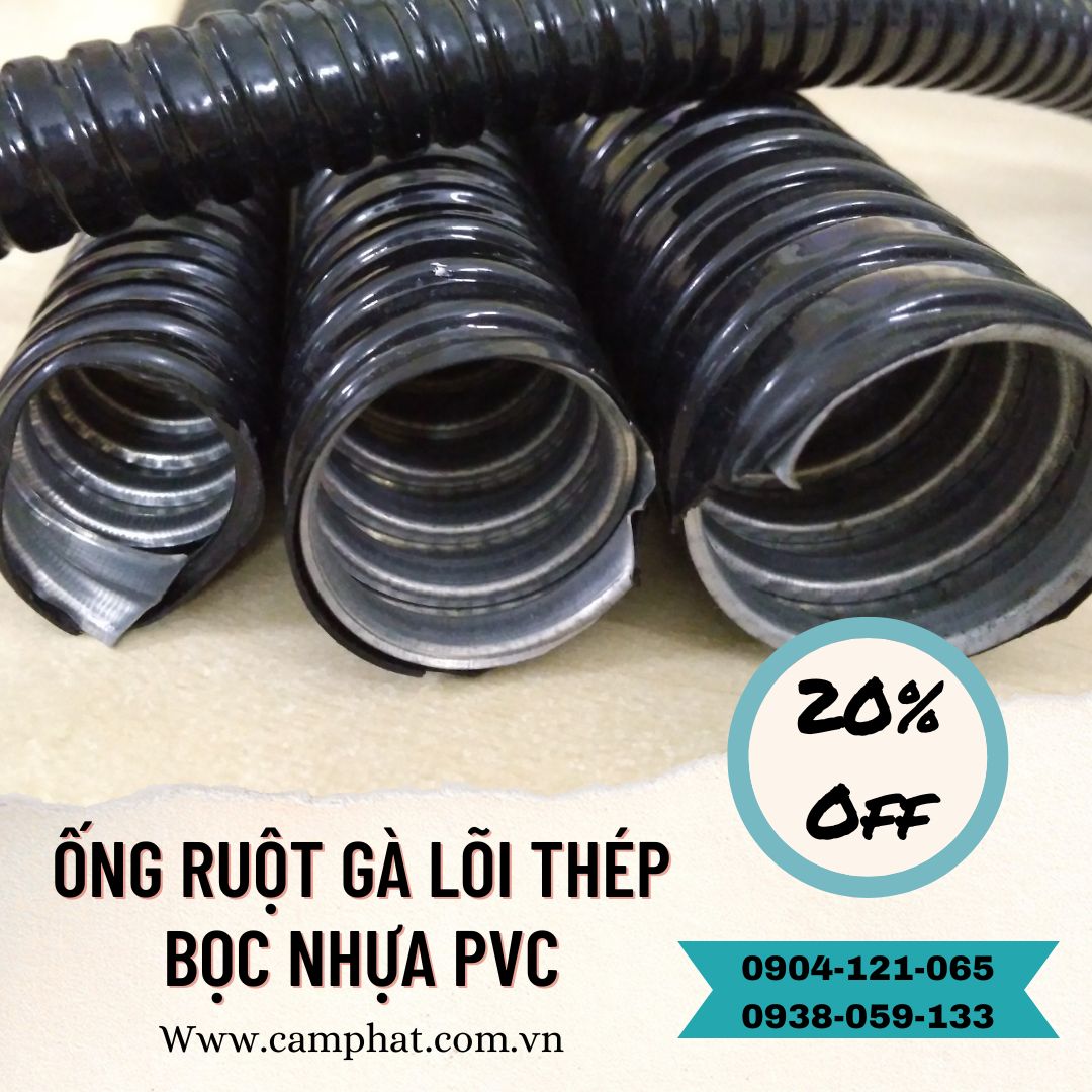 Ống ruột gà lõi thép phi 2 inch (ID 51 - OD 63)