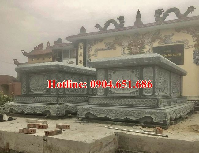 100 mẫu mộ đá hung táng đẹp xây cho ông bà, cha mẹ hợp phong thủy