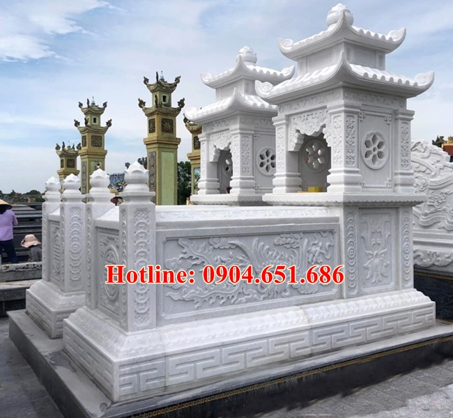 100 mẫu mộ đá hung táng đẹp xây cho ông bà, cha mẹ hợp phong thủy