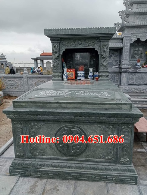 100 mẫu mộ đá hung táng đẹp xây cho ông bà, cha mẹ hợp phong thủy