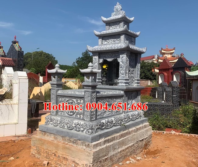 100 mẫu mộ đá hung táng đẹp xây cho ông bà, cha mẹ hợp phong thủy