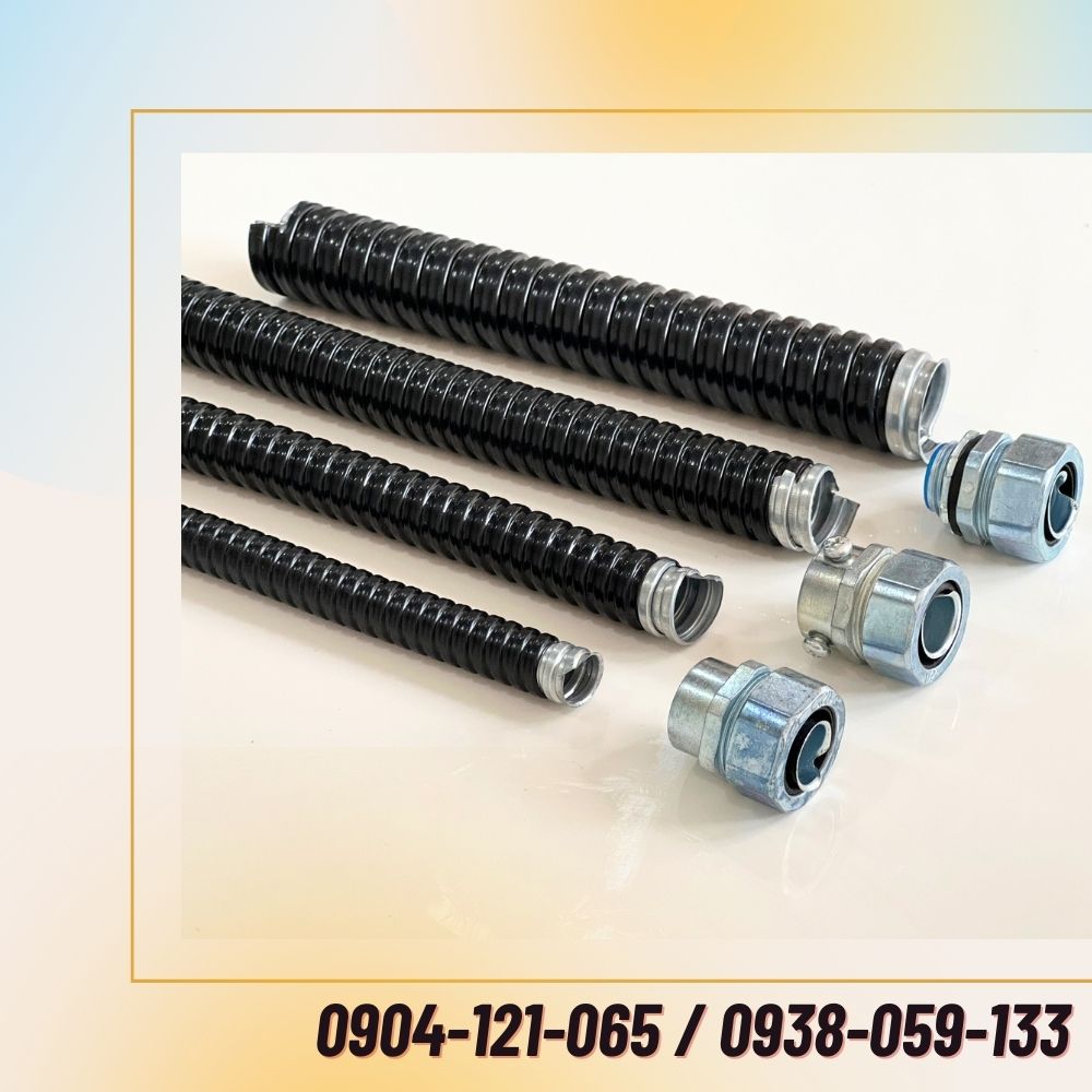 Ống ruột gà lõi thép (Thép mạ kẽm) Bọc nhựa PVC