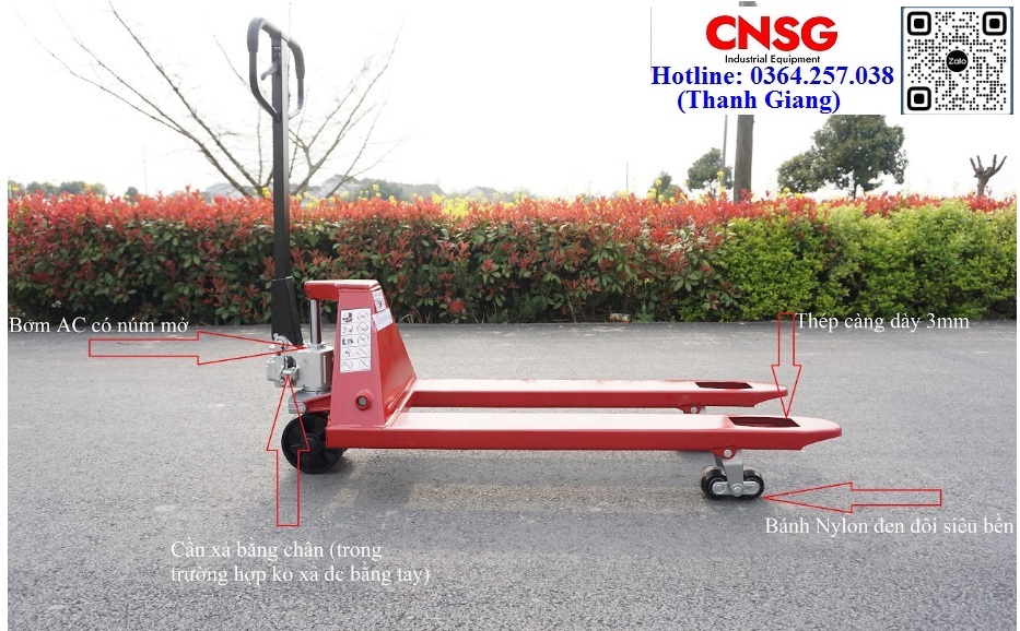Xe nâng tay thấp 2-5 tấn Sagolifter - Giao hàng trên Toàn quốc