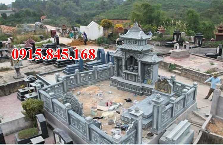 mẫu 445 lăng mộ đá bán long an + nhà mồ để thờ tro cốt + nghĩa trang