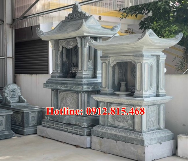 Mẫu lăng mộ bằng đá xanh nguyên khối đẹp nhất 2020 - Khu lăng  mộ đẹp