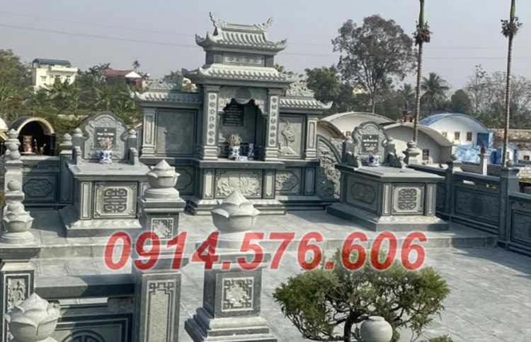 cây hương thờ lăng mộ đẹp làm bằng đá + am miếu củng kỳ đài