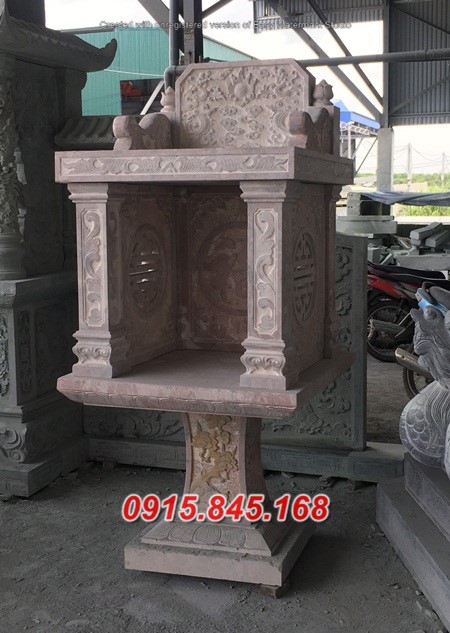 Mẫu cột thiên địa đẹp bằng đá bán hà tĩnh am miếu củng kỳ đài lăng mộ