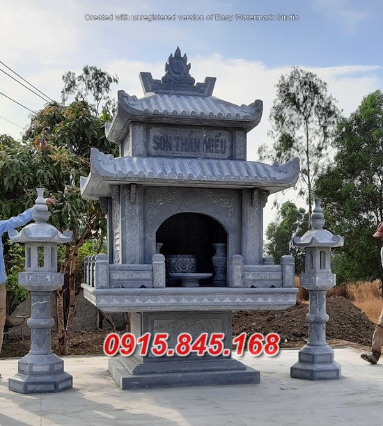 thiết kế 121 cây hương thờ đá bán lào cai + am miếu thờ sơn thần linh