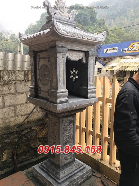 thiết kế 121 cây hương thờ đá bán lào cai + am miếu thờ sơn thần linh