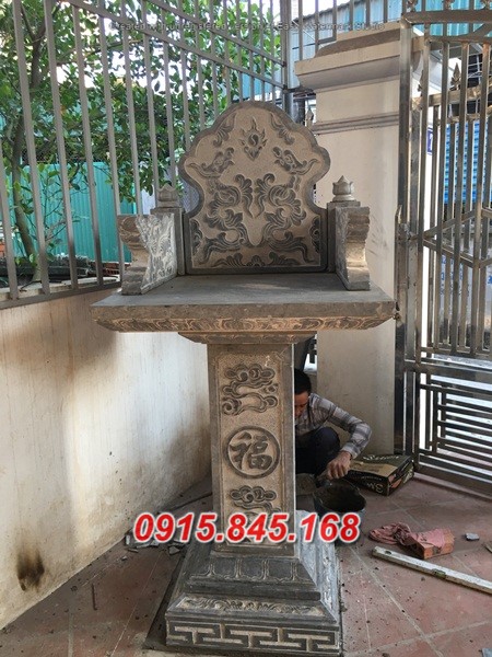 thiết kế 121 cây hương thờ đá bán lào cai + am miếu thờ sơn thần linh