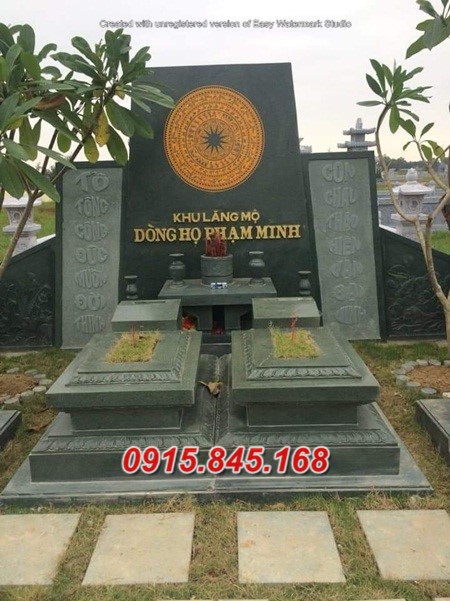 mẫu mộ đôi đá xanh rêu cảm thạch hoa cương granite kim sa bán đà nẵng