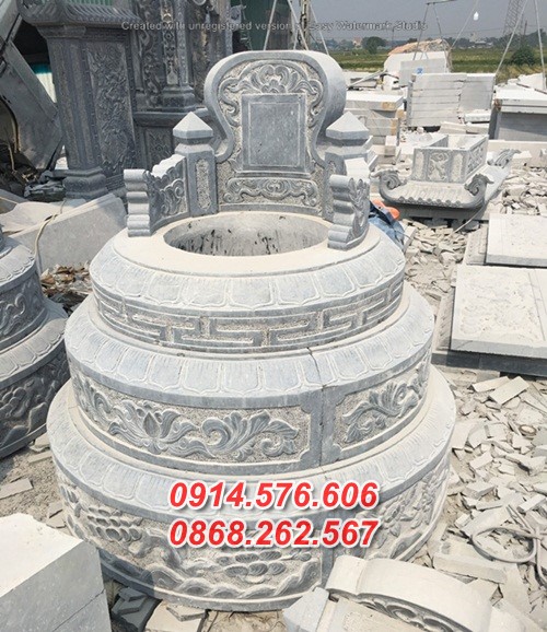 hoà bình bán lăng mộ hình tròn bằng đá đẹp + mồ mả ông bà bố mẹ cô tổ
