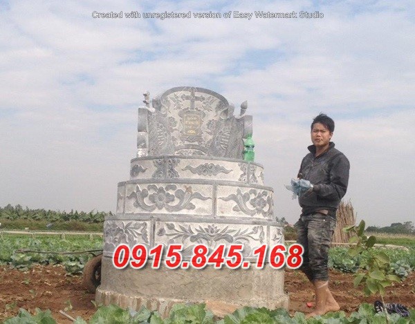 mẫu 02 mộ tròn bằng đá đẹp bán hà nội bắc ninh bắc giang