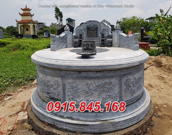 mẫu 02 mộ tròn bằng đá đẹp bán hà nội bắc ninh bắc giang
