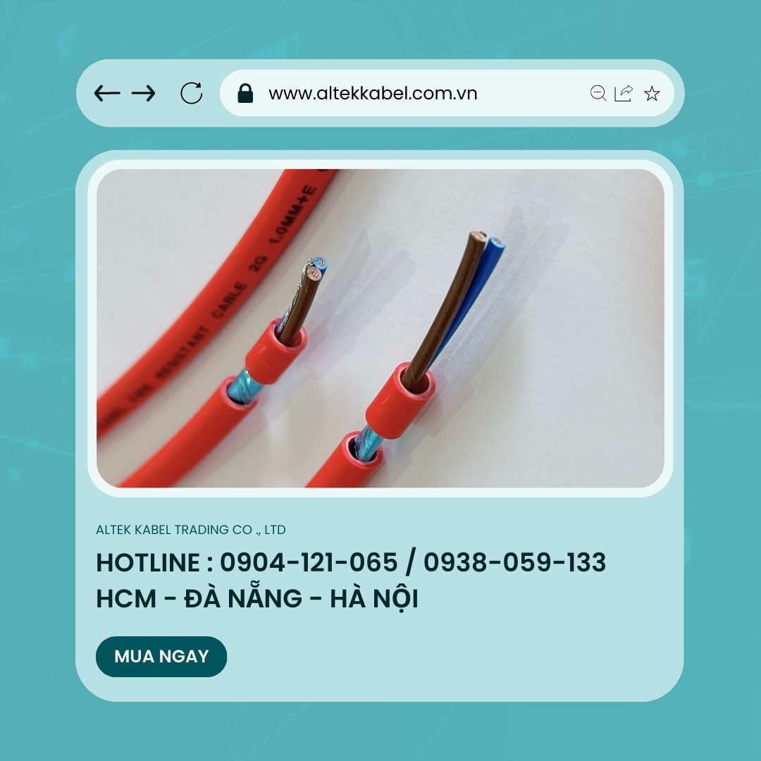 Cáp Chống Cháy Altek Kabel 2cx1.00mm/1.5mm/2.5mm