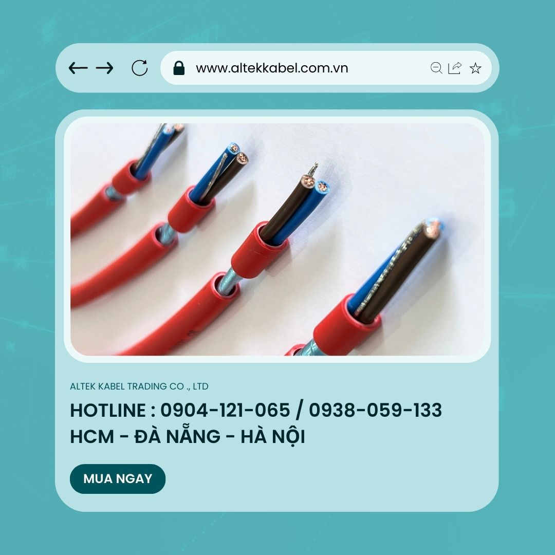 Cáp Chống Cháy Altek Kabel 2cx1.00mm/1.5mm/2.5mm