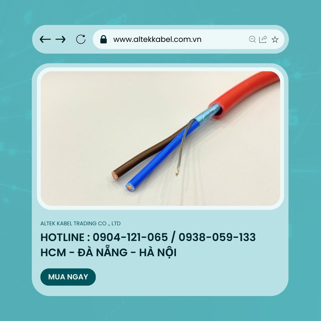 Cáp Chống Cháy Altek Kabel 2cx1.00mm/1.5mm/2.5mm