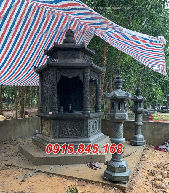 Mẫu mộ tròn đá bán an giang, lăng mộ tổ ông bà bố mẹ để thờ tro cốt