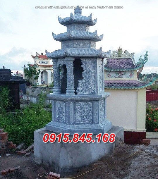 Mẫu mộ tròn đá bán an giang, lăng mộ tổ ông bà bố mẹ để thờ tro cốt