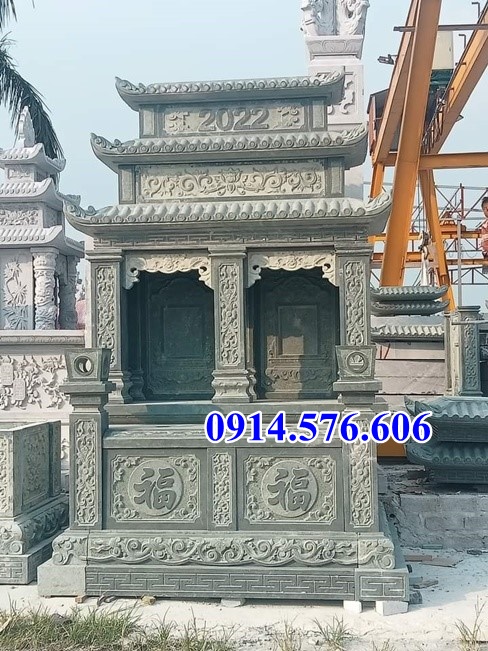 mẫu mộ đá ba mái bán nam định + lăng mộ đá cao cấp