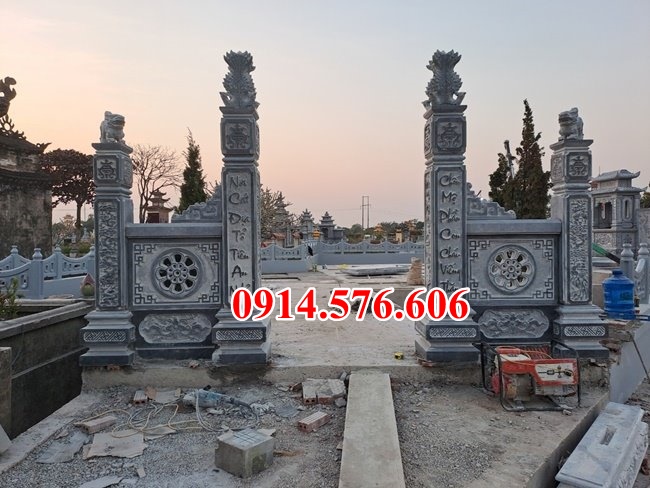 mẫu mộ đá ba mái bán nam định + lăng mộ đá cao cấp