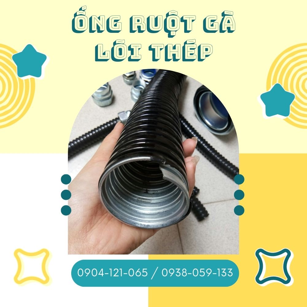 Ống ruột gà lõi thép luồn dây điện / Thép mạ kẽm