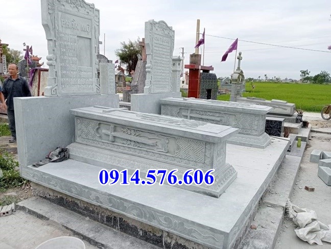 mẫu mộ bán long an, nhà mồ tro cốt đá tự nhiên ba mái