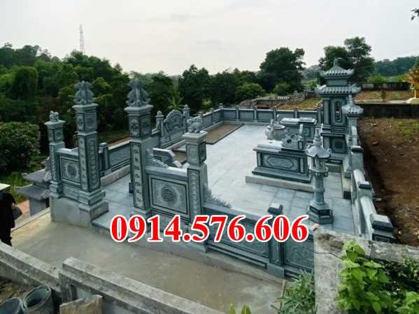 17 lăng mộ bán hoà bình, mồ mả gia đình dọng họ bằng đá