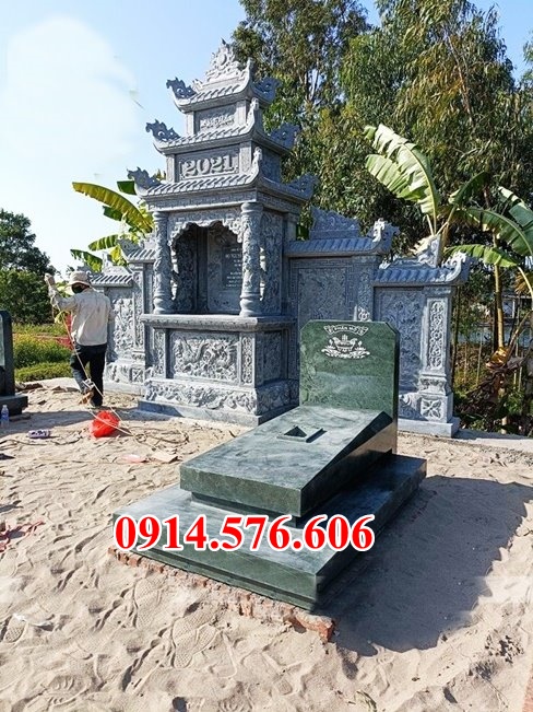 17 lăng mộ bán hoà bình, mồ mả gia đình dọng họ bằng đá