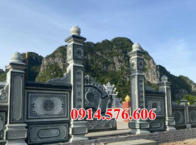 17 lăng mộ bán hoà bình, mồ mả gia đình dọng họ bằng đá