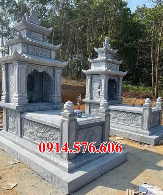 25 lăng mộ đá bán hà giang, mồ mả đá gia đình ông bà bố mẹ ba mái che