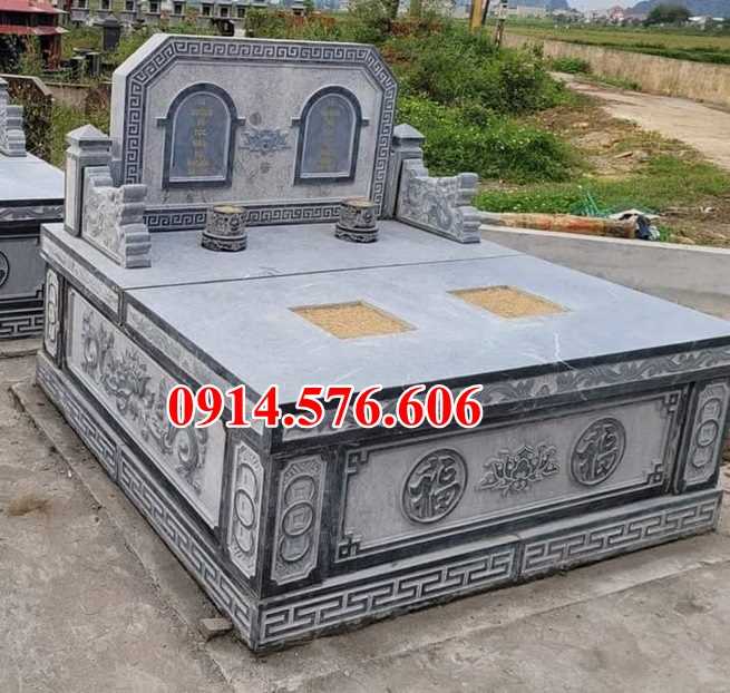 25 lăng mộ đá bán hà giang, mồ mả đá gia đình ông bà bố mẹ ba mái che