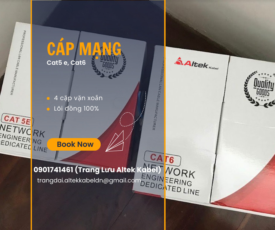 Cáp mạng Cat5e, Cat6 chống nhiễu Altek Kabel