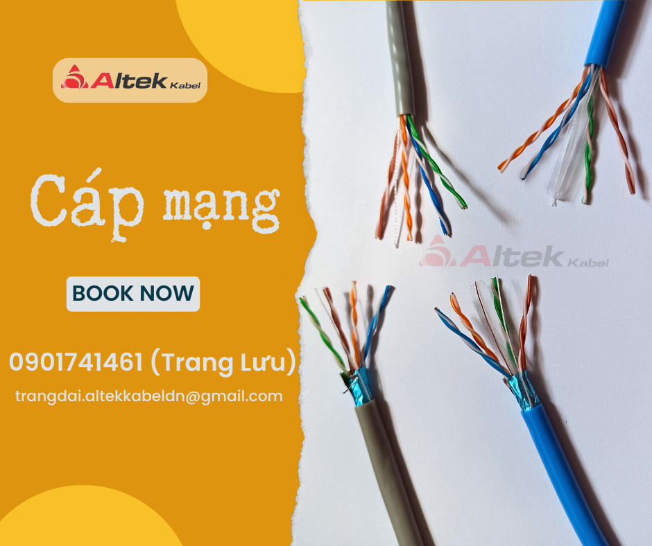 Cáp mạng Cat5e, Cat6 chống nhiễu Altek Kabel