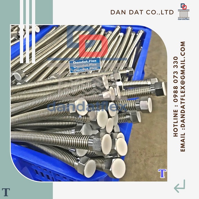 Dây dẫn nước inox, ống cấp nước inox nóng lạnh, ống dẫn nước mềm inox