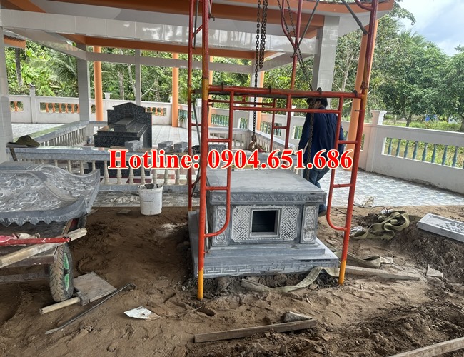 Hình ảnh xây dựng tháp mộ để tro cốt tại Hậu Giang - Tháp đựng tro côt