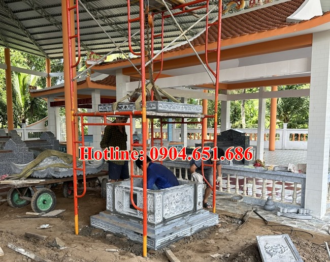 Hình ảnh xây dựng tháp mộ để tro cốt tại Hậu Giang - Tháp đựng tro côt