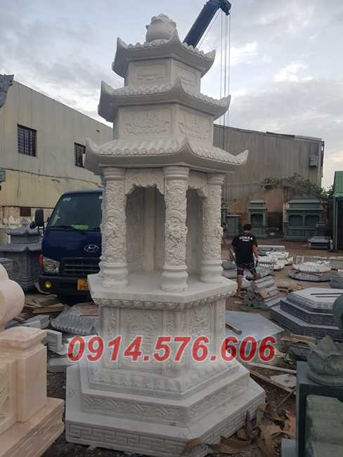 11 mẫu mộ bán hậu giang, lăng mộ hình tháp lục lăng bát giác đá xanh