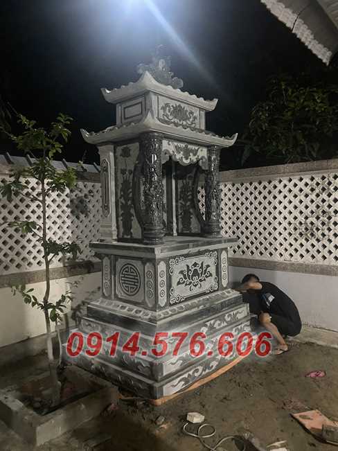 mẫu mộ hình tháp lục lăng bát giác bán bình định, để thờ tro hài cốt
