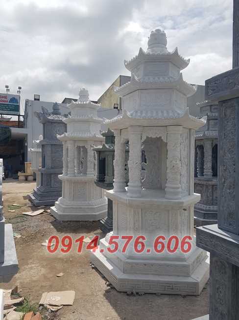 mẫu mộ hình tháp lục lăng bát giác bán bình định, để thờ tro hài cốt