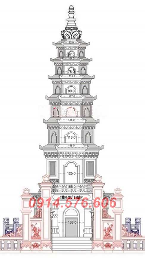 ninh thuận 23 mộ đá hình tháp lục lăng bát giác, để thờ lưu tro cốt