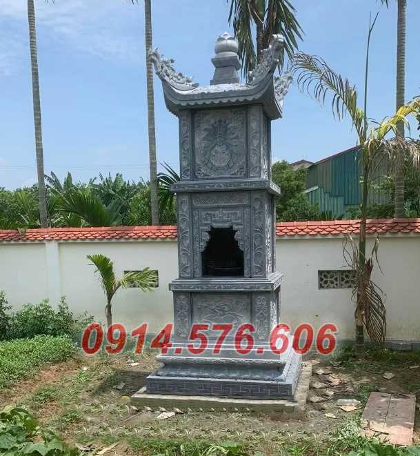 004 mộ hình tháp lục lăng bát giác bằng đá bán thanh hoá