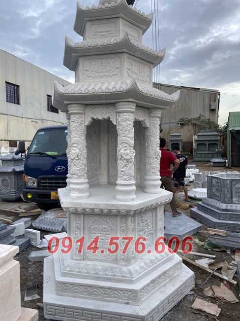 khánh hoà 021 mộ lục lăng hình tháp bát giác tro cốt bằng đá