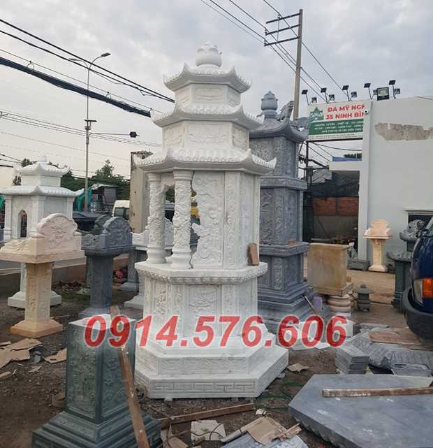 khánh hoà 021 mộ lục lăng hình tháp bát giác tro cốt bằng đá