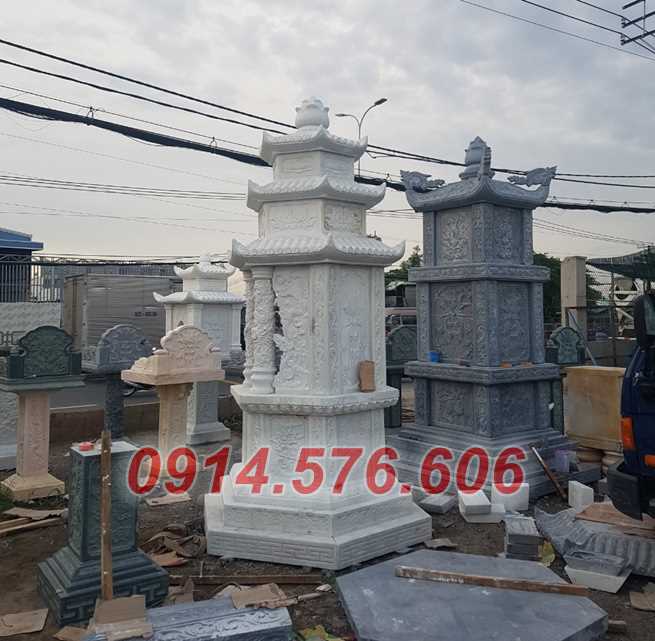 khánh hoà 021 mộ lục lăng hình tháp bát giác tro cốt bằng đá