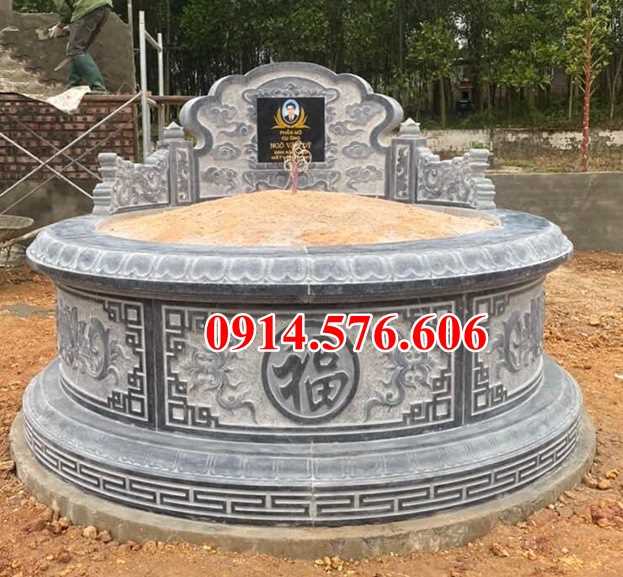 mẫu 432 mộ đá bán hưng yên lục lăng hình tháp tròn bát giác sư ông bà