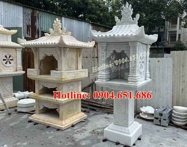 Mẫu miếu thờ thần linh 3 tầng đẹp bán tại Bình Dương, Đồng Nai