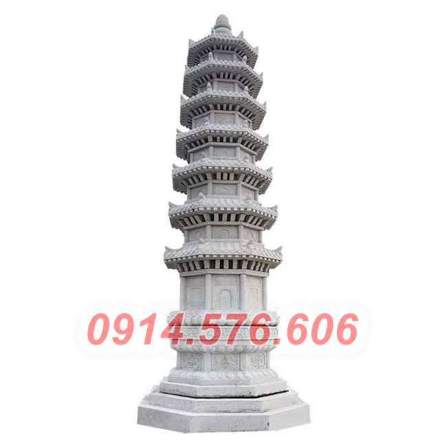 mẫu 613 mộ đá lục lăng hình tháp bát giác bán ninh bình
