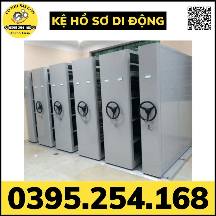 Kệ đựng tài liệu hồ sơ di động - giải pháp tiết kiệm không gian
