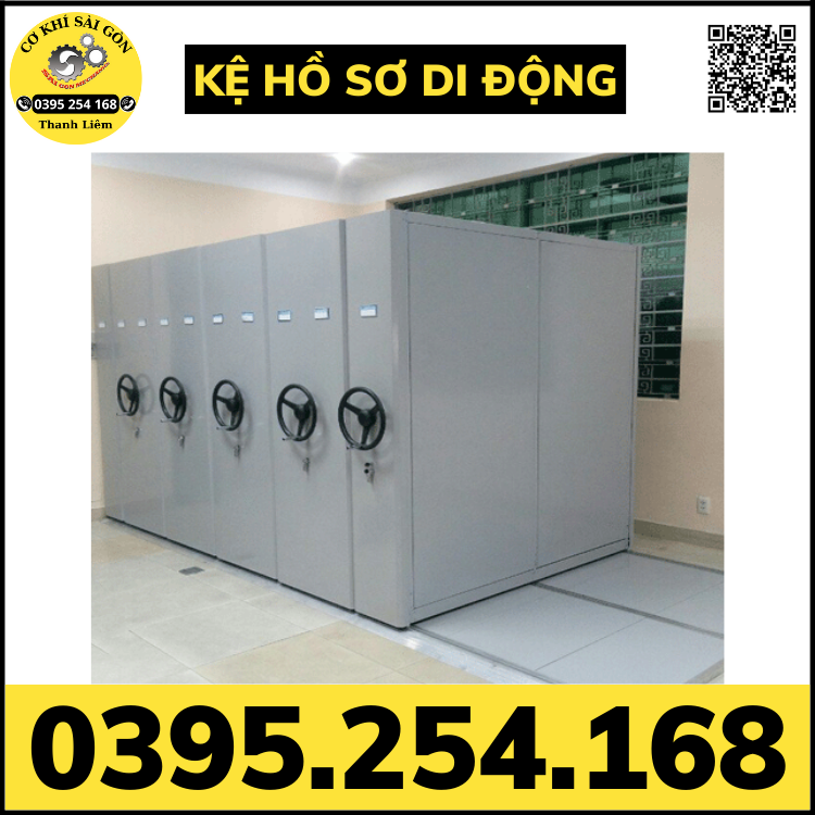 Kệ đựng tài liệu hồ sơ di động - giải pháp tiết kiệm không gian